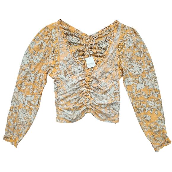 NWT Free People Say The Word Cropped Top Size Small - Picture 2 of 5